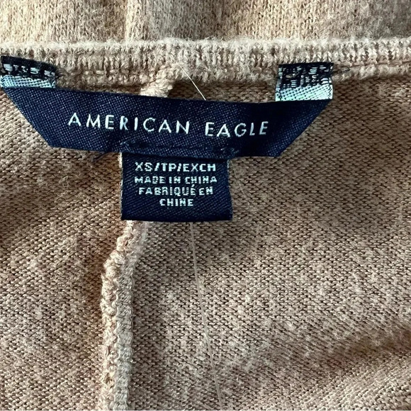 NWT American Eagle Outfitters women’s Sweater Dress Size XS TAN - Picture 2 of 9